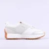 Women Tommy Bowe Ladies Forsyth Waffle Trainer - White Silver
