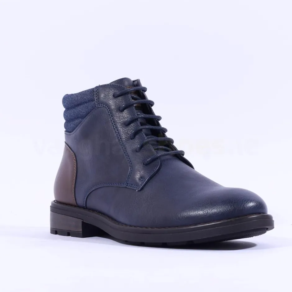 Brent Pope Frankton Laced Ankle Boot - French Blue