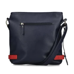 Rieker Front Zip Link Detail Crossbody - Navywhite