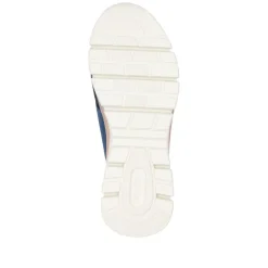Women Rieker Front Zip Mesh Trainer - Blue Combination