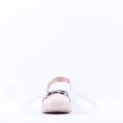 Women Wonders Gale Slingback Link Wedge - Off White Croc