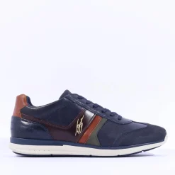 Tommy Bowe Gallo Laced Casual Trainer - Navy Leather