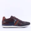 Tommy Bowe Gallo Laced Casual Trainer - Dark Brown Leather