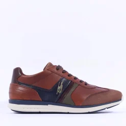 Tommy Bowe Gallo Laced Casual Trainer - Tan Leather