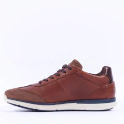 Tommy Bowe Gallo Laced Casual Trainer - Tan Leather