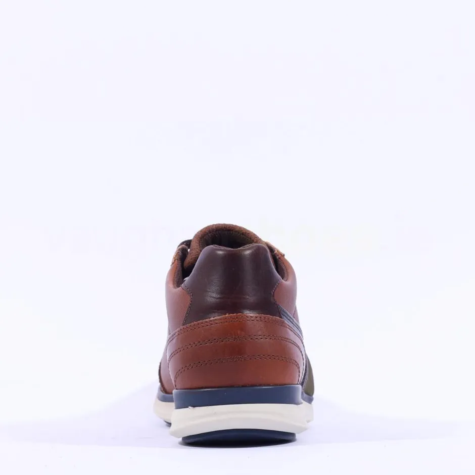 Tommy Bowe Gallo Laced Casual Trainer - Tan Leather