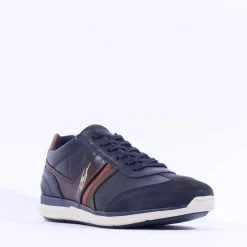 Tommy Bowe Gallo Laced Casual Trainer - Navy Leather