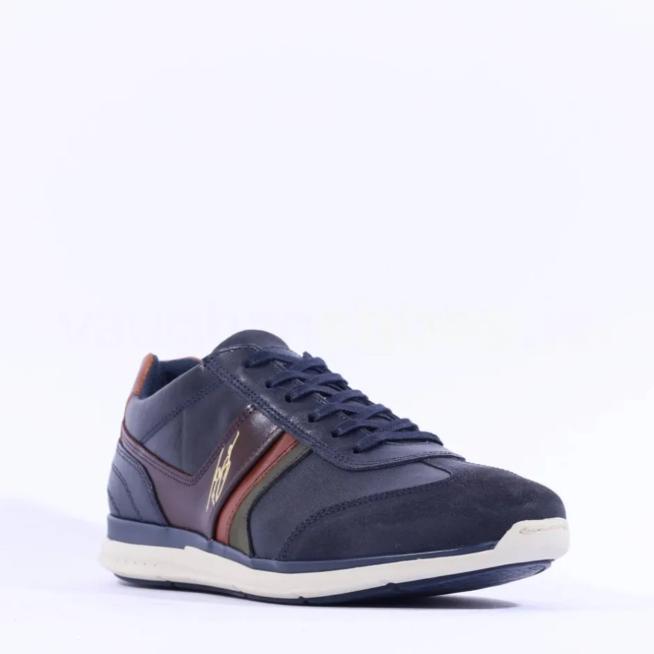 Tommy Bowe Gallo Laced Casual Trainer - Navy Leather