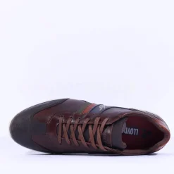 Tommy Bowe Gallo Laced Casual Trainer - Dark Brown Leather