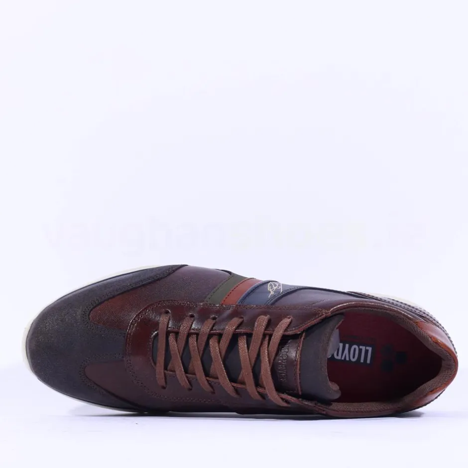 Tommy Bowe Gallo Laced Casual Trainer - Dark Brown Leather
