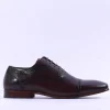 Tommy Bowe Galthie Toe Cap Oxford Shoe - Chestnut Leather