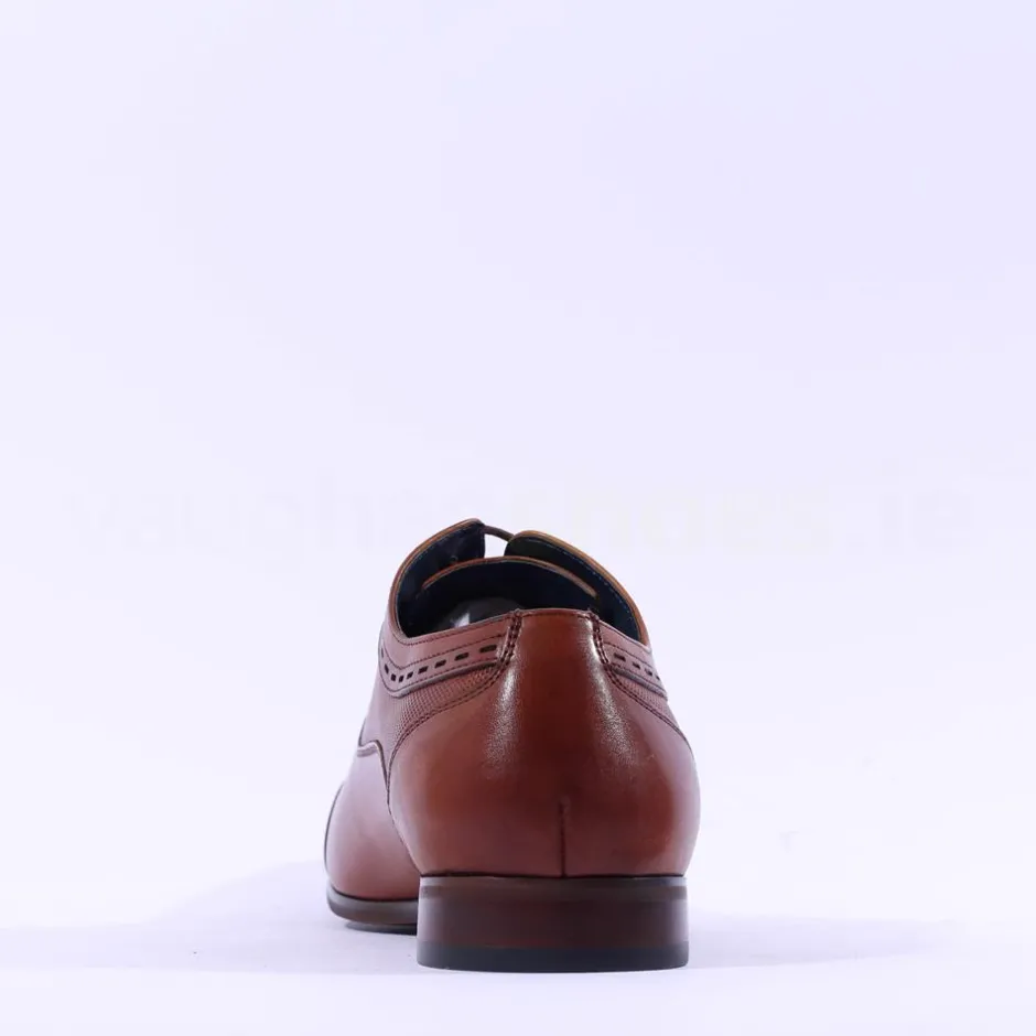 Tommy Bowe Galthie Toe Cap Oxford Shoe - Tan Leather