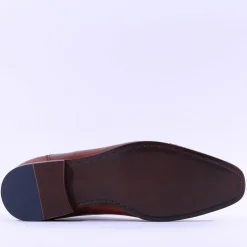 Tommy Bowe Galthie Toe Cap Oxford Shoe - Tan Leather