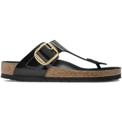 Women Birkenstock Gizeh Big Buckle - Black Patent