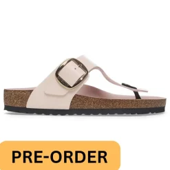 Women Birkenstock Gizeh Big Buckle High Shine - Light Rose