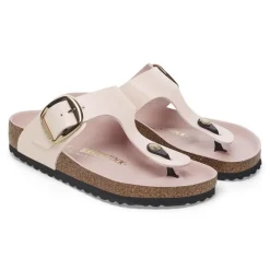 Women Birkenstock Gizeh Big Buckle High Shine - Light Rose