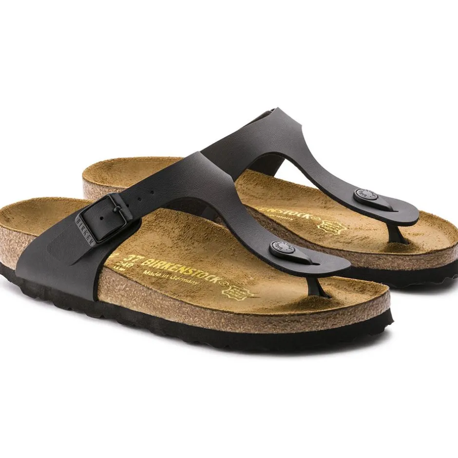 Women Birkenstock Gizeh Birko-Flor - Black