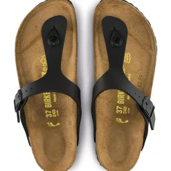 Women Birkenstock Gizeh Birko-Flor - Black