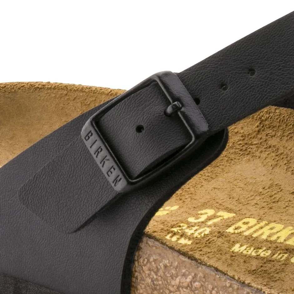 Women Birkenstock Gizeh Birko-Flor - Black