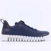 Ecco Men Gruuv Flex Sole Laced Trainer - Navy Leather