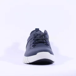 Ecco Men Gruuv Flex Sole Laced Trainer - Navy Leather