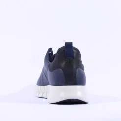 Ecco Men Gruuv Flex Sole Laced Trainer - Navy Leather