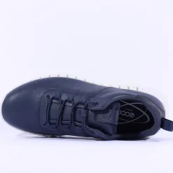 Ecco Men Gruuv Flex Sole Laced Trainer - Navy Leather