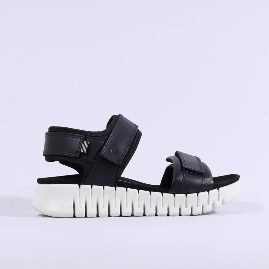 Women Ecco Women Gruuv Sol Sandal - Black