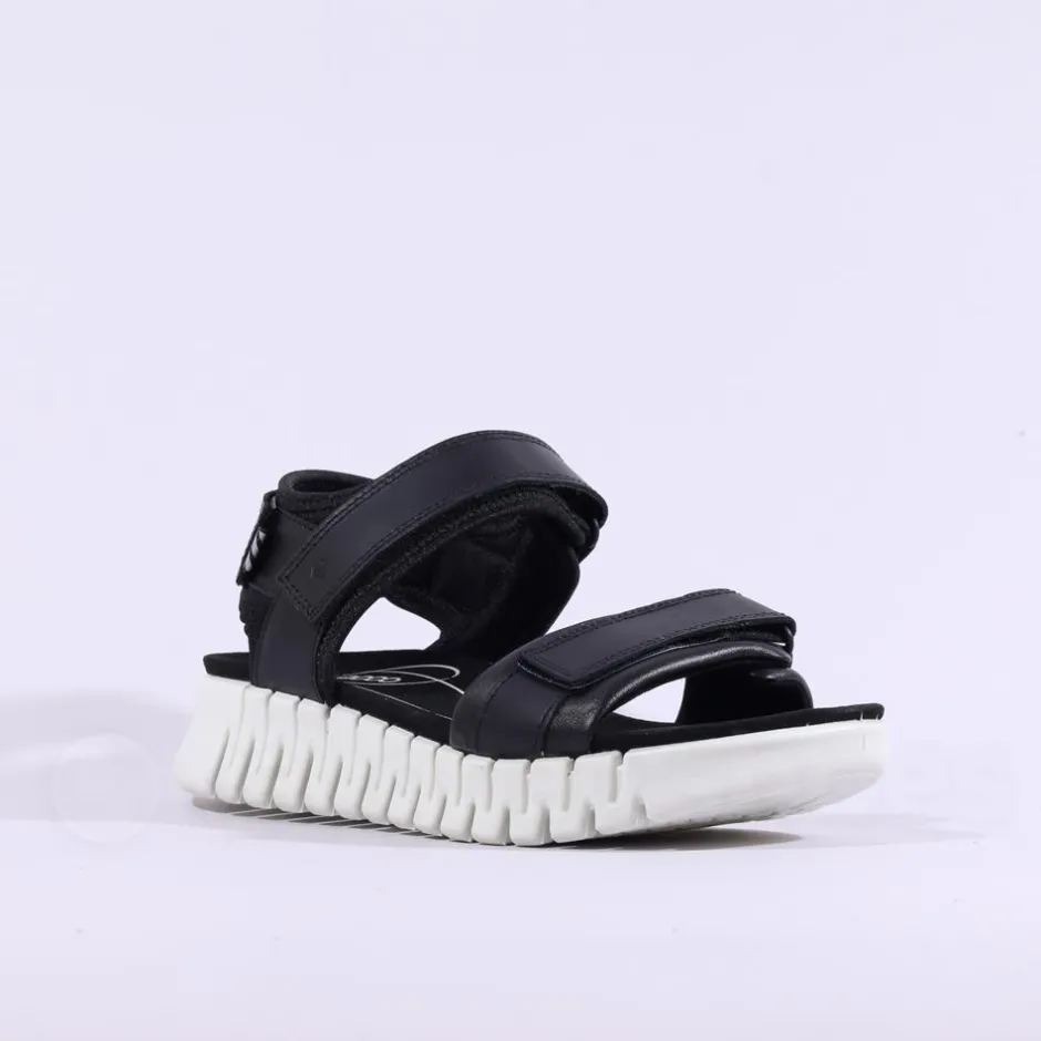 Women Ecco Women Gruuv Sol Sandal - Black