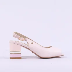 Women Una Healy Guitar Man Peeptoe Slingback - Light Rose