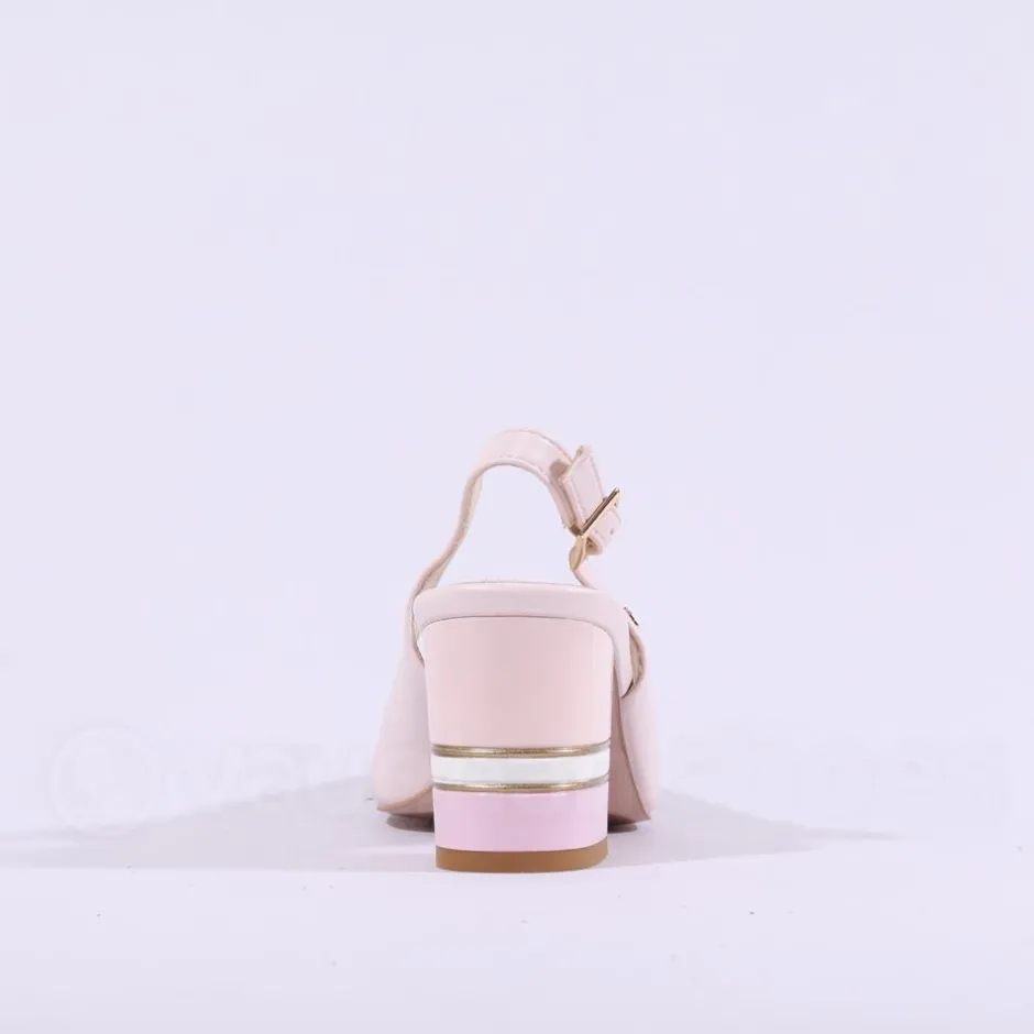 Women Una Healy Guitar Man Peeptoe Slingback - Light Rose