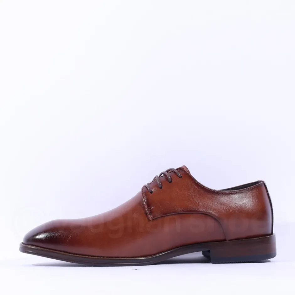 6th Sense Guitar Plain Toe Dress Shoe - Brown