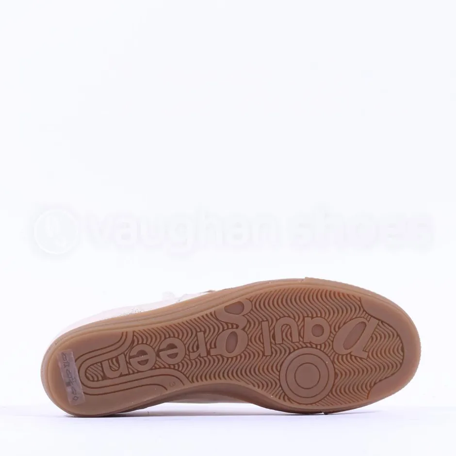 Women Paul Green Gum Sole Laced Trainer - Gold Metallic