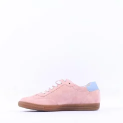 Women Paul Green Gum Sole Laced Trainer - Rose Sky