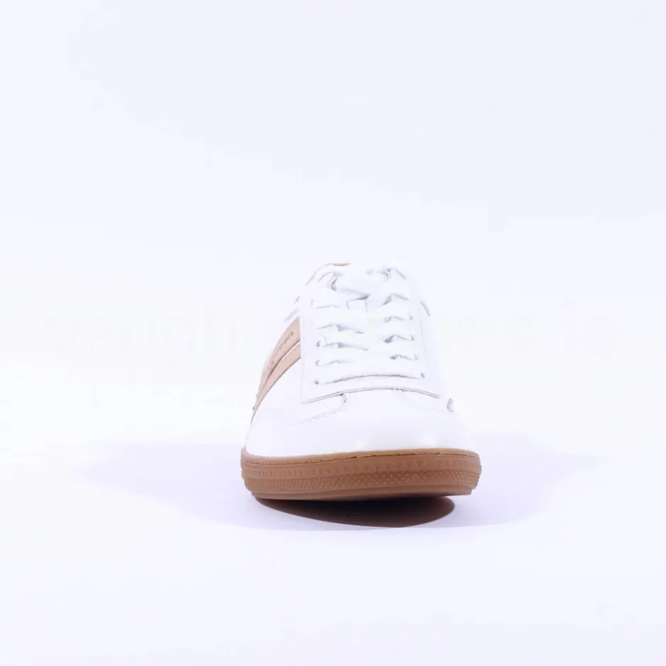 Women Paul Green Gum Sole Laced Trainer - White Beige