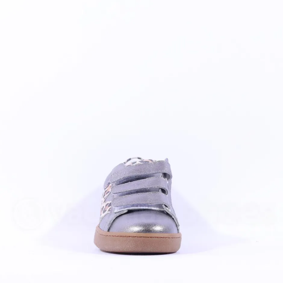 Women Marco Moreo Gumsole 3 Strap Trainer - Grey Leopard