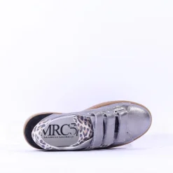 Women Marco Moreo Gumsole 3 Strap Trainer - Grey Leopard