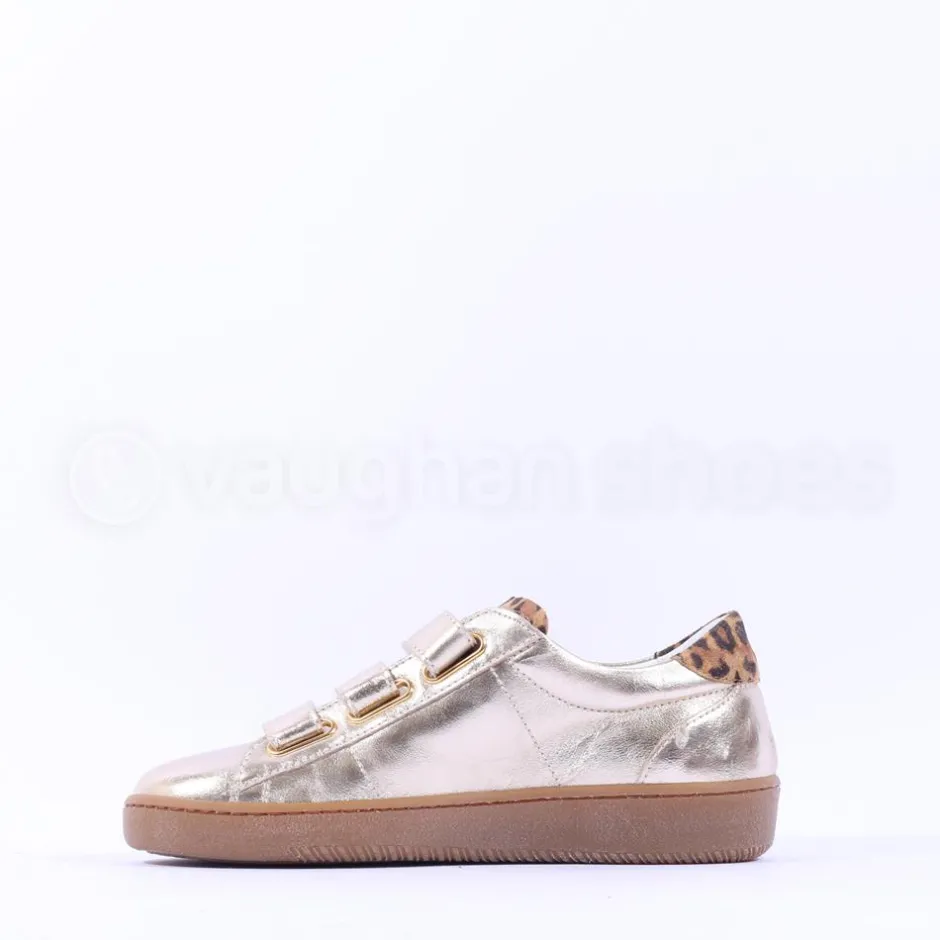 Women Marco Moreo Gumsole 3 Strap Trainer - Metallic Leopard