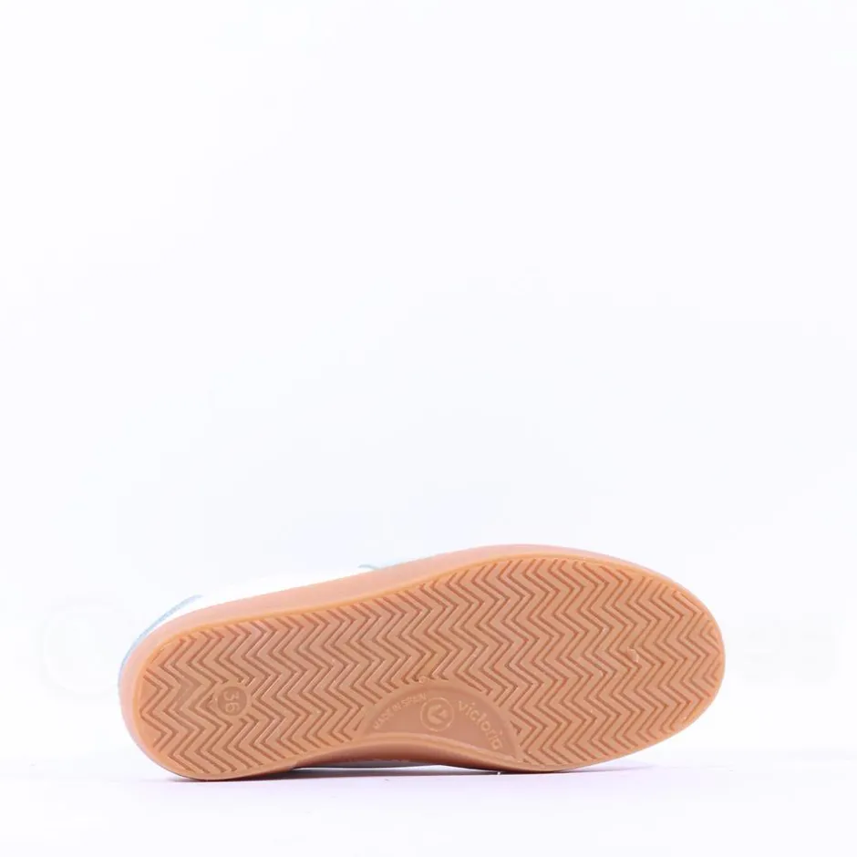 Women Victoria Gumsole Laced T Toe Trainer - Celeste