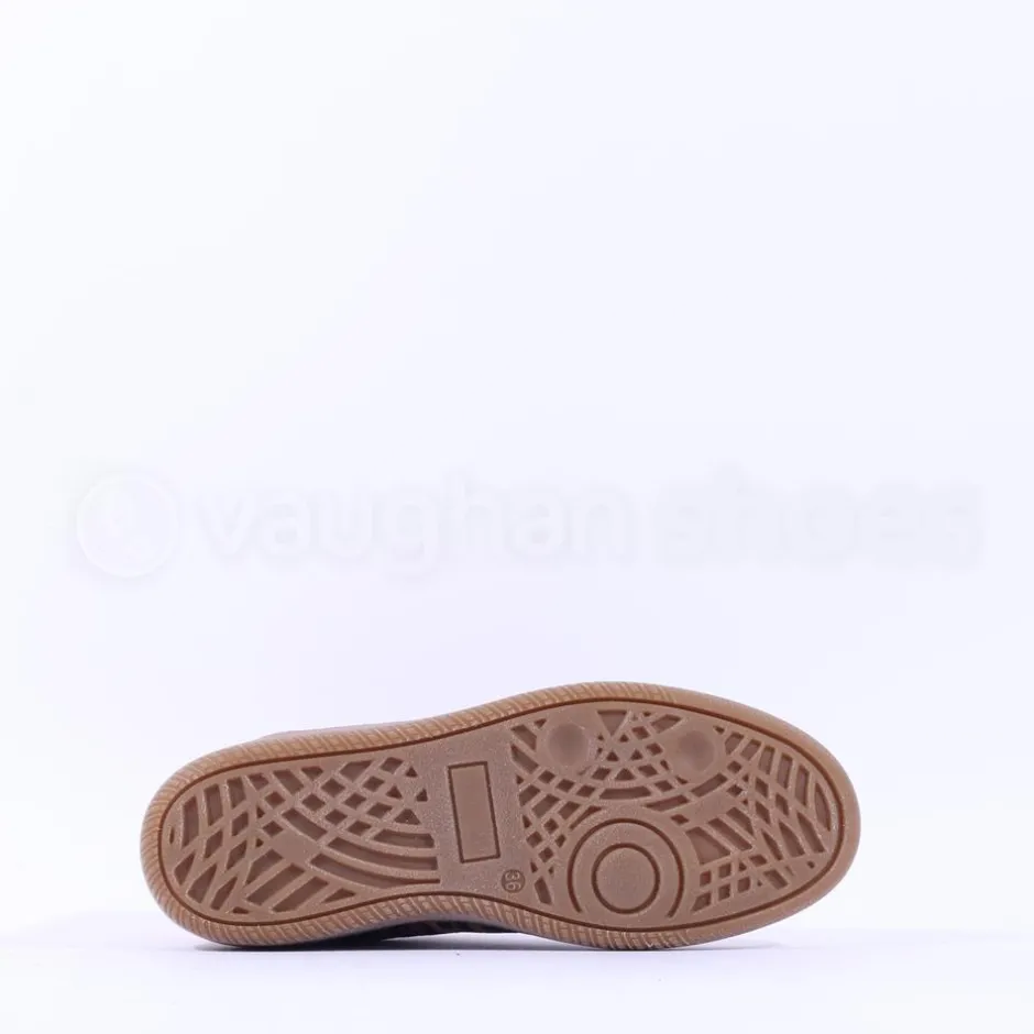 Women Marco Moreo Gumsole T Toe Lace Trainer - Orange Gold Leopard