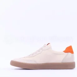 Women Paul Green Gumsole T Toe Trainer - Cream Orange