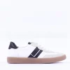 Women Paul Green Gumsole T Toe Trainer - White Black