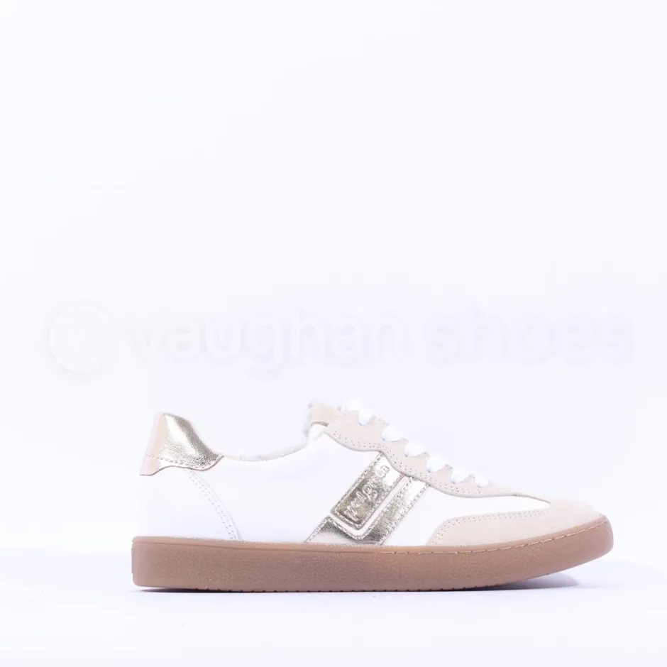 Women Paul Green Gumsole T Toe Trainer - White Gold