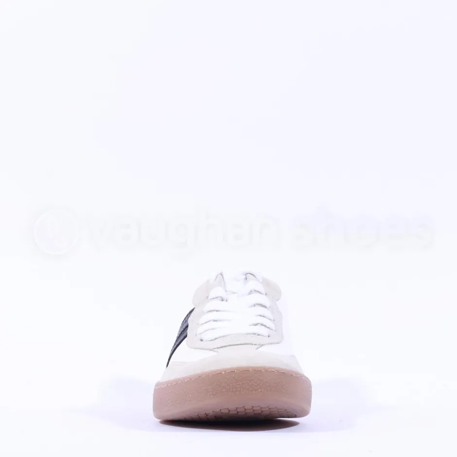 Women Paul Green Gumsole T Toe Trainer - White Black