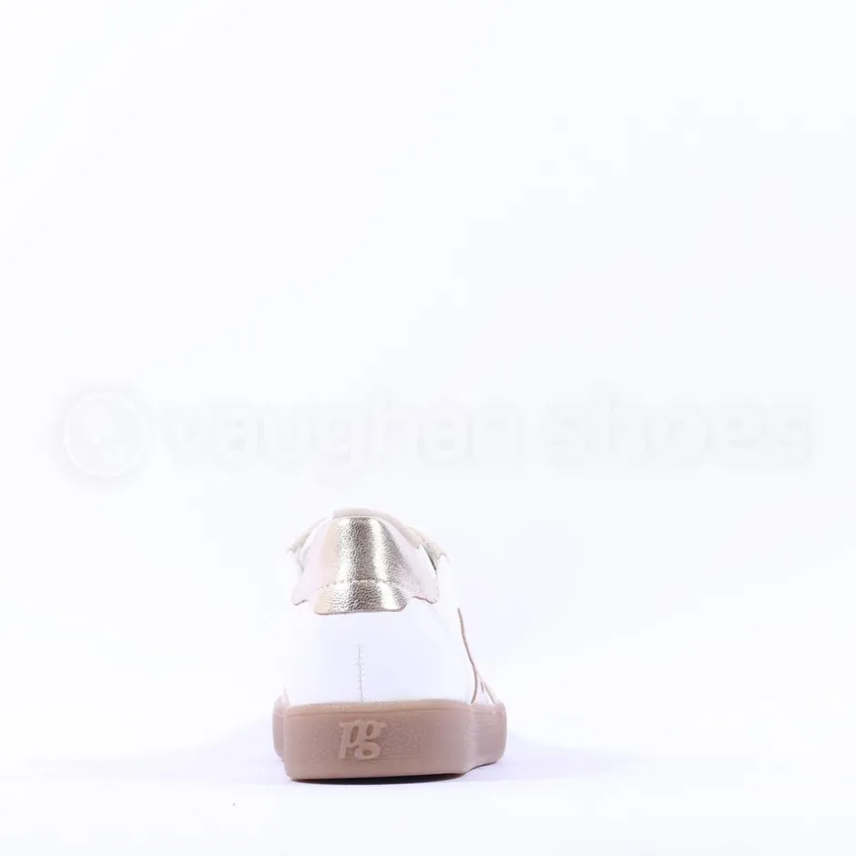 Women Paul Green Gumsole T Toe Trainer - White Gold
