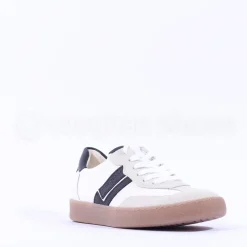 Women Paul Green Gumsole T Toe Trainer - White Black