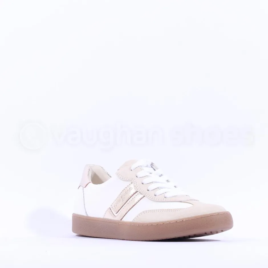 Women Paul Green Gumsole T Toe Trainer - White Gold