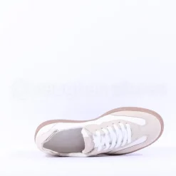 Women Paul Green Gumsole T Toe Trainer - White Gold