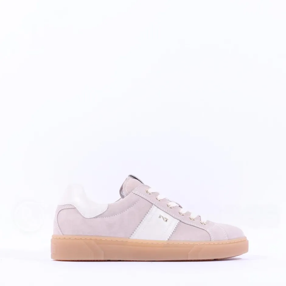 Women NeroGiardini Gumsole Trainer - Beige Suede