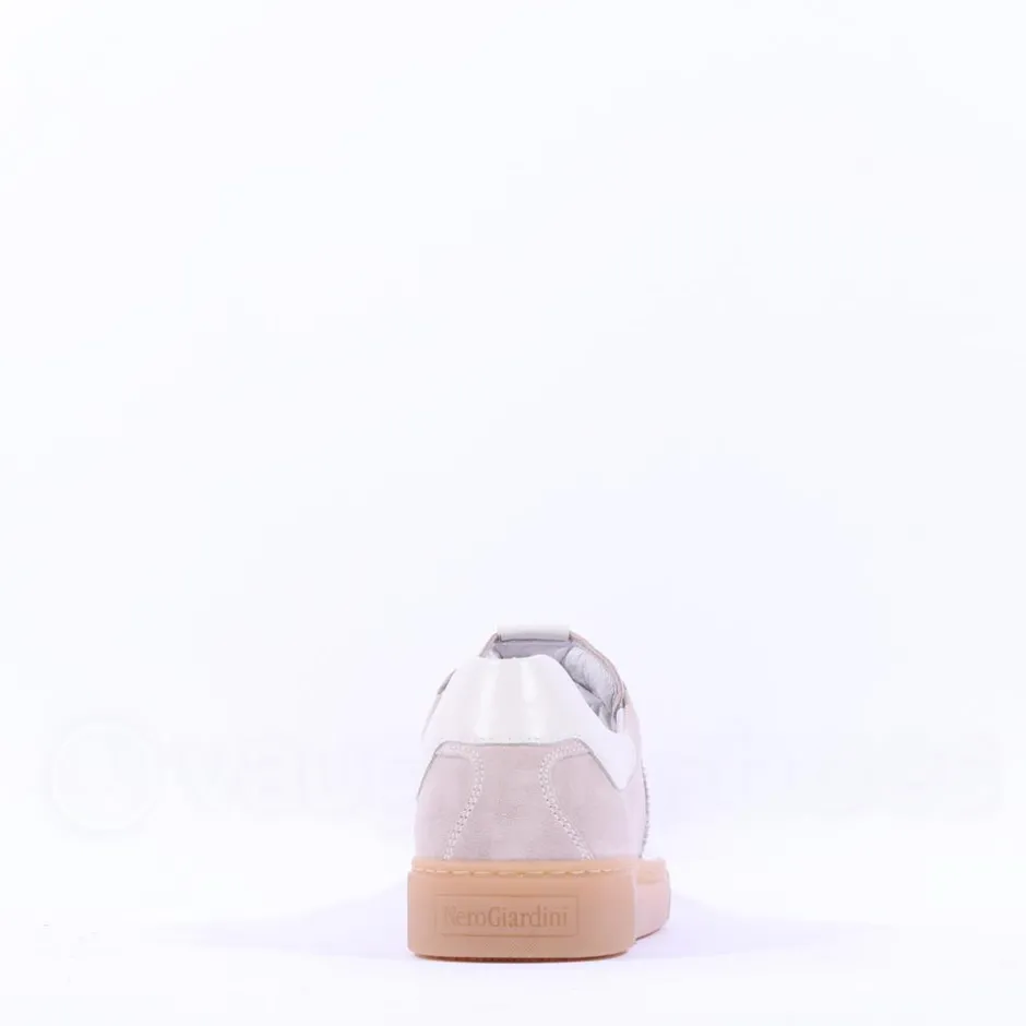 Women NeroGiardini Gumsole Trainer - Beige Suede